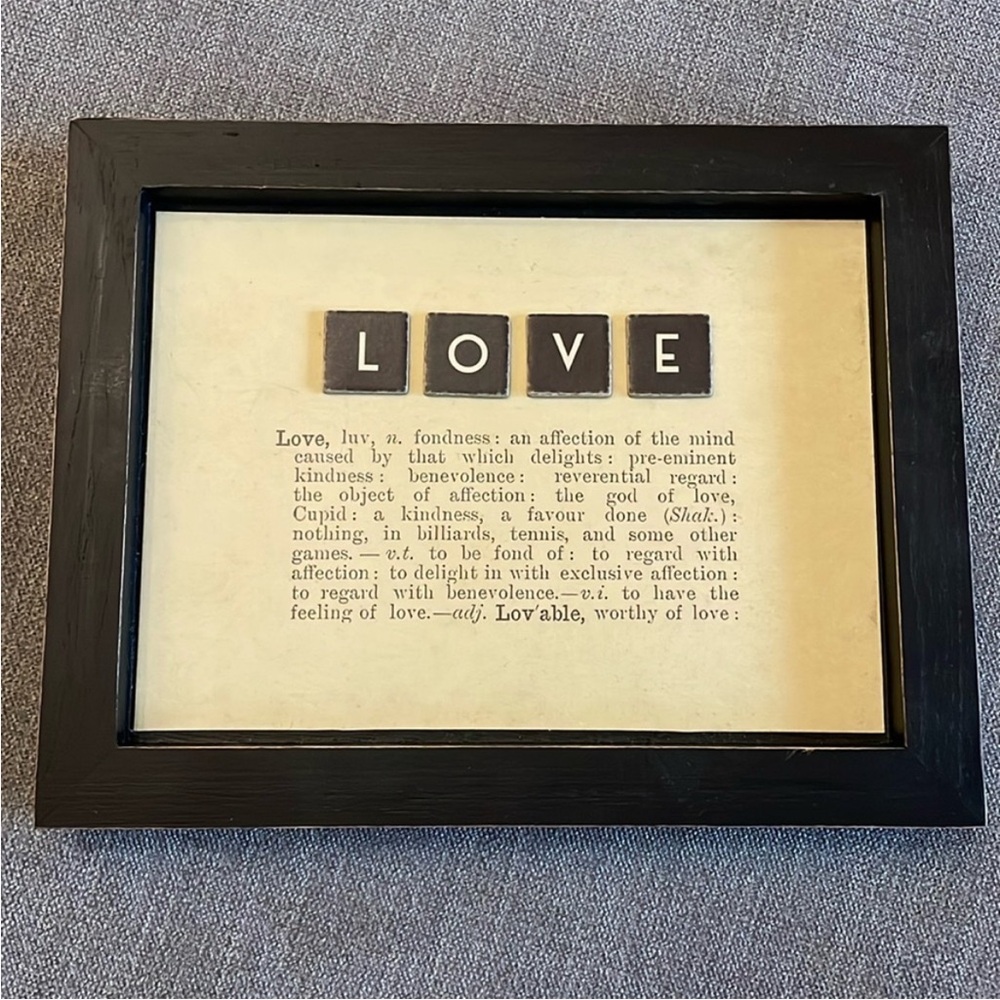 Love Dictionary Definition Wall Art